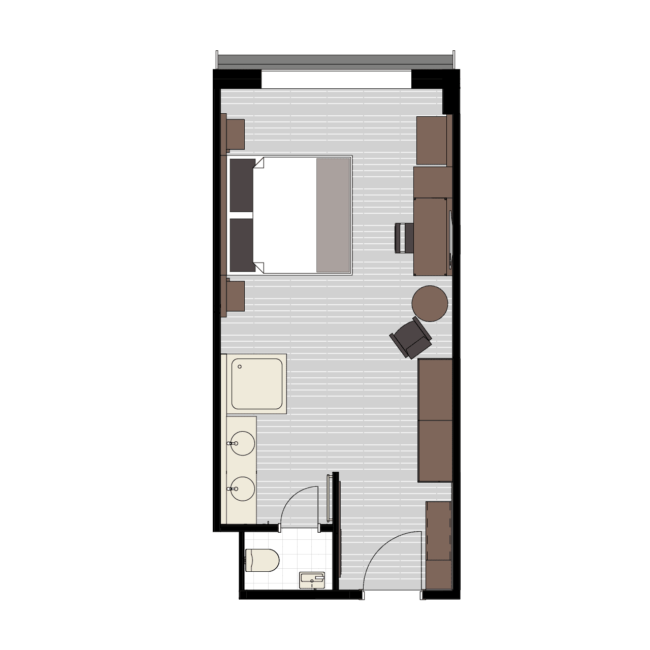 Doppelzimmer offenes Bad Doppelzimmer